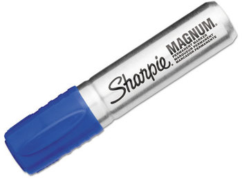 Sharpie® Magnum® Permanent Marker,  Chisel Tip, Blue