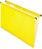 A Picture of product PFX-615315YEL Pendaflex® SureHook® Hanging Folders Legal Size, 1/5-Cut Tabs, Yellow, 20/Box