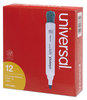 A Picture of product UNV-43684 Universal® Dry Erase Marker,  Bullet Tip, Green, Dozen