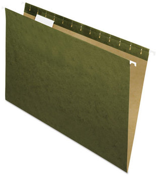 Pendaflex® Hanging Folders,  1/5 Tab, Legal, Standard Green, 25/Box