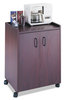 A Picture of product SAF-8953MH Safco® Mobile Refreshment Center,  One-Shelf, 23w x 18d x 31h, Mahogany