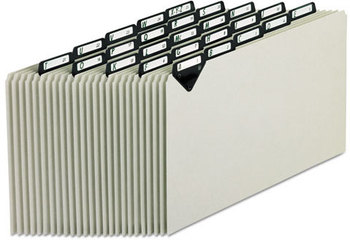 Pendaflex® Steel Top Tab A-Z File Guides,  Alpha, 1/5 Tab, Pressboard, Legal, 25/Set