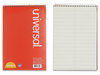 A Picture of product UNV-76610 Universal® Steno Books Pads, Pitman Rule, Red Cover, 60 Green-Tint 6 x 9 Sheets