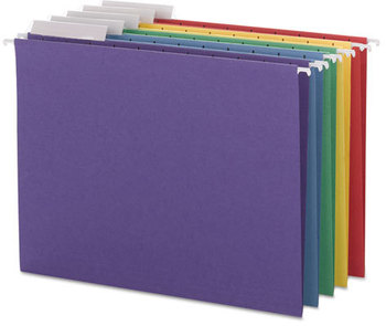 Smead™ Color Hanging Folders with 1/3 Cut Tabs Letter Size, 1/3-Cut Assorted Colors, 25/Box