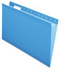 A Picture of product PFX-415315BLU Pendaflex® Colored Reinforced Hanging Folders Legal Size, 1/5-Cut Tabs, Blue, 25/Box