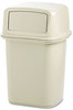 A Picture of product RCP-917188BG Rubbermaid® Commercial Ranger® Fire-Safe Container,  Square, Structural Foam, 45gal, Beige