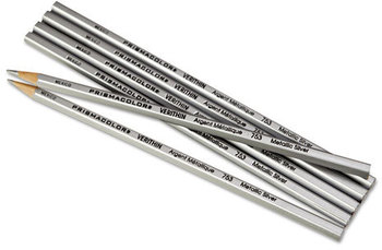 Prismacolor® Verithin® Colored Pencils,  Metallic Silver, Dozen