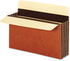 A Picture of product PFX-C1525EHD Pendaflex® Heavy-Duty File Pockets,  Straight Cut, 3 1/2" Expansion, Letter, Redrope, 10/Box