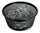 A Picture of product UNV-20014 Universal® Deluxe Mesh Jumbo Storage Dish 4.38" Diameter x 2"h, Black