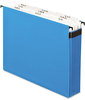 A Picture of product PFX-59225 Pendaflex® SureHook® Nine-Section Hanging Folder 9 Sections, 5.25" Capacity, Letter Size, 1/5-Cut Tabs, Blue