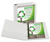 A Picture of product SAM-16957 Samsill® Earth's Choice™ Biobased + Biodegradable D-Ring View Binder,  1 1/2" Cap, White