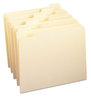 A Picture of product SMD-10350 Smead™ Manila File Folders 1/5-Cut Tabs: Assorted, Letter Size, 0.75" Expansion, 100/Box