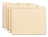 A Picture of product SMD-10350 Smead™ Manila File Folders 1/5-Cut Tabs: Assorted, Letter Size, 0.75" Expansion, 100/Box