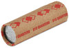 A Picture of product PMC-65072 PM Company® Preformed Paper Tubular Coin Wrappers,  Quarters, $10, 1000 Wrappers/Carton