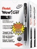 A Picture of product PEN-K437ASW2 Pentel® WOW!™ Retractable Gel Pen,  .7mm, Translucent Barrel, Black Ink, 24/Pack