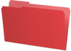 A Picture of product PFX-435013RED Pendaflex® Interior File Folders 1/3-Cut Tabs: Assorted, Legal Size, Red, 100/Box