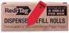 A Picture of product RTG-91005 Redi-Tag® Dispenser Arrow Flags,  SIGNER ICI, Red, 720/PK