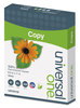 A Picture of product UNV-20100 Universal® 100% Recycled Copy Paper 92 Bright, 20 lb Bond Weight, 8.5 x 11, White, 500 Sheets/Ream, 10 Reams/Carton