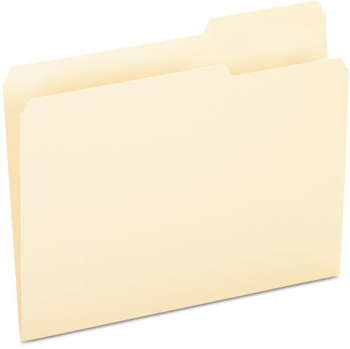 Pendaflex® Essentials™ Manila File Folders,  1/3 Cut, Third Position, Top Tab, Letter, Manila, 100/Box