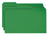 A Picture of product SMD-17143 Smead™ Colored File Folders 1/3-Cut Tabs: Assorted, Legal Size, 0.75" Expansion, Green, 100/Box