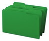 A Picture of product SMD-17143 Smead™ Colored File Folders 1/3-Cut Tabs: Assorted, Legal Size, 0.75" Expansion, Green, 100/Box