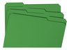 A Picture of product SMD-17143 Smead™ Colored File Folders 1/3-Cut Tabs: Assorted, Legal Size, 0.75" Expansion, Green, 100/Box