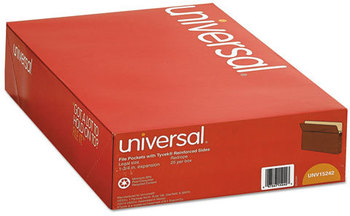 Universal® Redrope Expanding File Pockets 1.75" Expansion, Legal Size, 25/Box