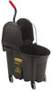A Picture of product RCP-757788BN Rubbermaid® Commercial WaveBrake® Bucket/Wringer Combos,  Brown