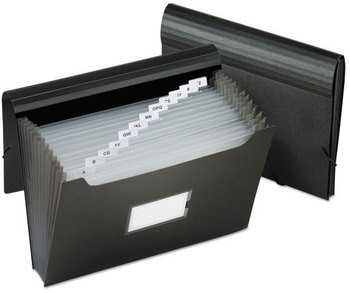 Pendaflex® Jumbo 13-Pocket File,  Poly, Letter, Black
