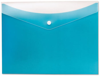 Globe-Weis® Poly Snap Envelope,  Letter, Blueberry