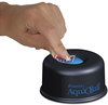 A Picture of product PRE-AQ701G Premier® AquaBall™ Floating Ball Envelope Moistener,  1 1/4" x 1 1/4" x 5 3/8", Black, Blue
