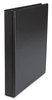 A Picture of product UNV-31401 Universal® Economy Non-View Round Ring Binder 3 Rings, 1" Capacity, 11 x 8.5, Black, 4/Pack