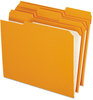 A Picture of product PFX-R15213ORA Pendaflex® Double-Ply Reinforced Top Tab Colored File Folders,  1/3 Cut, Letter, Orange, 100/Box