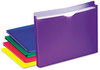 A Picture of product PFX-50990 Pendaflex® Poly File Jackets Straight Tab, Letter Size, Assorted Colors, 10/Pack