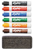 A Picture of product SAN-80556 EXPO® Low-Odor Dry Erase Marker and Organizer Kit,  Chisel Tip, Assorted, 6/Set