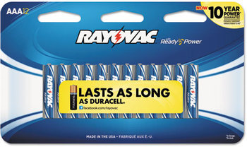 Rayovac® Alkaline Batteries,  AAA, 12/ Pack