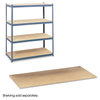 A Picture of product SAF-5261 Safco® Archival Shelving Particleboard Shelves for Steel Pack 69w x 33d 84w, Box of 4