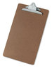 A Picture of product UNV-40305 Universal® Hardboard Clipboard 1.25" Clip Capacity, Holds 8.5 x 14 Sheets, Brown