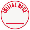 A Picture of product UNV-10075 Universal® Pre-Inked One-Color Round Stamp Message CHECK MARK, Pre-Inked/Re-Inkable, Red