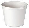 A Picture of product 342-105 SOLO® Cup Company Double Wrapped Paper Buckets,  Unwaxed, White, 165 oz, 100/Case