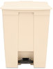 A Picture of product 561-131 Rubbermaid® Commercial Step-On Receptacle,  Rectangular, Polyethylene, 18gal, Beige