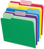 A Picture of product PFX-84370 Pendaflex® File Folders With Erasable Tabs,  1/3 Cut Top Tab, Letter, Assorted, 30/Pack