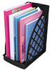 A Picture of product UNV-08119 Universal® Recycled Plastic Large Magazine File 6.25 x 9.5 11.88, Black