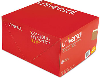 Universal® Redrope Expanding File Pockets 3.5" Expansion, Letter Size, 25/Box