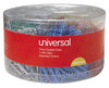 A Picture of product UNV-21000 Universal® Plastic-Coated Paper Clips with Six-Compartment Dispenser Tub, #3, Assorted Colors, 1,000/Pack
