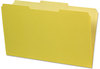 A Picture of product PFX-435013YEL Pendaflex® Interior File Folders 1/3-Cut Tabs: Assorted, Legal Size, Yellow, 100/Box