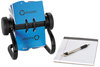 A Picture of product ROL-67236 Rolodex™ Open Rotary Business Card File,  Black