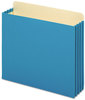 A Picture of product PFX-FC1524PBLU Pendaflex® File Cabinet Pockets™,  Straight Cut, Letter, Blue, 10/Box