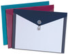 A Picture of product PFX-90016 Pendaflex® ViewFront Transparent Poly Envelope,  Side Opening, 11 x 9 1/2, 3 Colors, 4/Pack