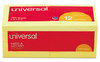 A Picture of product UNV-35668 Universal® Self-Stick Note Pads 3" x Yellow, 100 Sheets/Pad, 12 Pads/Pack